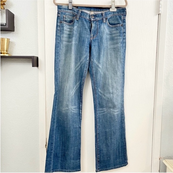 Citizens Of Humanity Kelly 001 Blue Bootcut Low
Waist  Strech Flare Jeans Sz 29 - Picture 1 of 12